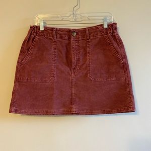 Pink American Eagle Corduroy Skirt